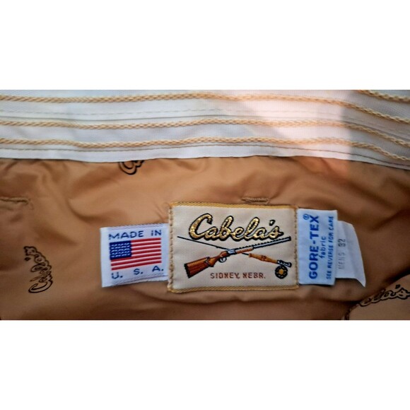 Vintage Cabela’s Frogskin Camo Waterproof Goretex Hunting Pants Men’s 32x29 - Picture 6 of 6